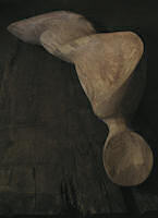 Reclining carved beech